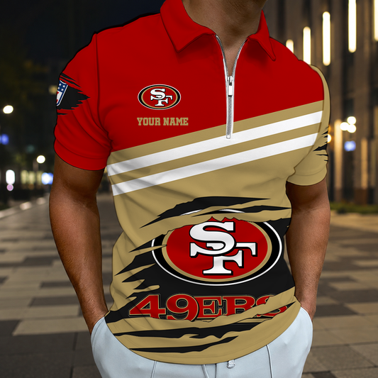 LIMITED EDITION - NEW CUSTOMIZED NFL11 SF49 SAN FRANCISCO 49ERS T-SHIRT, POLO SHIRT, ZIP POLO SHIRT, SWEATSHIRT, HOODIE & ZIP HOODIE