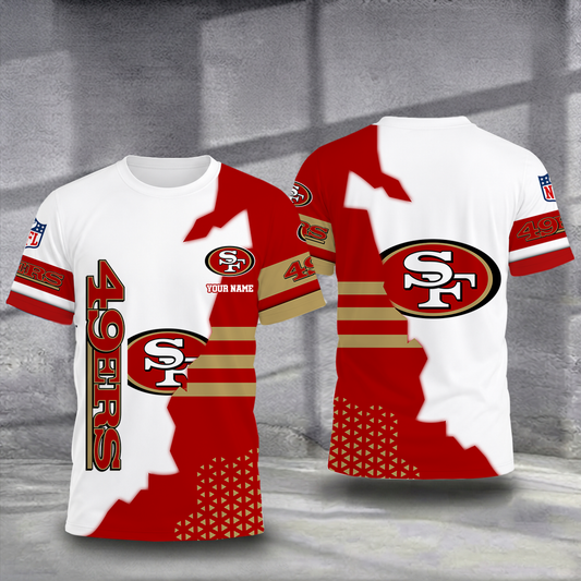 LIMITED EDITION - NEW CUSTOMIZED NFL11 SF49 SAN FRANCISCO 49ERS T-SHIRT, POLO SHIRT, ZIP POLO SHIRT, SWEATSHIRT, HOODIE & ZIP HOODIE