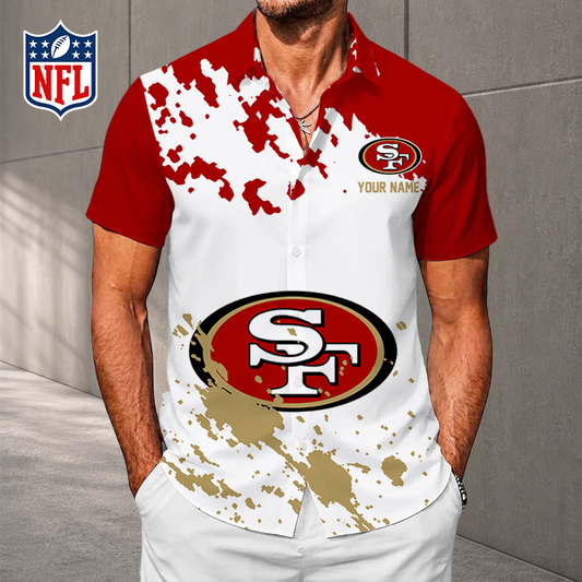 LIMITED EDITION - NEW CUSTOMIZED NFL11 SF49 SAN FRANCISCO 49ERS UNISEX HAWAIIAN SHIRT