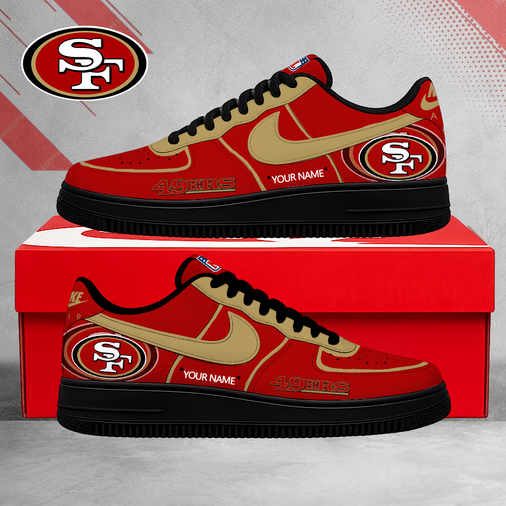 SPECIAL EDITION - NEW CUSTOMIZED NFL11 SF49 SAN FRANCISCO 49ERS AF1 SHOES