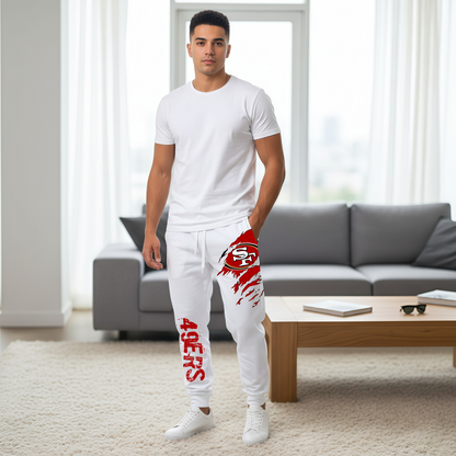 LIMITED EDITION - NEW PERSONALIZED NFL11 SF49 SAN FRANCISCO 49ERS JOGGERS