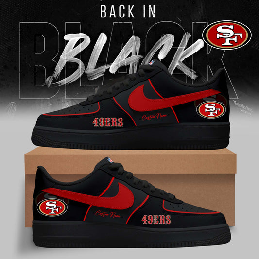 LIMITED EDITION - NEW CUSTOMIZED NFL11 SF49 SAN FRANCISCO 49ERS AF1 SNEAKERS