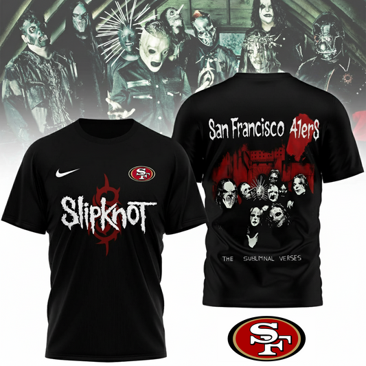 LIMITED EDITION - NEW CUSTOMIZED NFL11 SF49 SAN FRANCISCO 49ERS SLIPKNOT 3D SHIRT