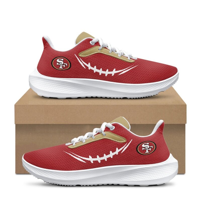 [SPECIAL OFFER] NEW CUSTOMIZED NFL11 SF49 SAN FRANCISCO 49ERS ROAD RUNNING SHOES