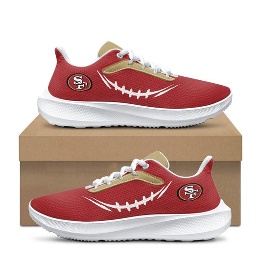[SPECIAL OFFER] NEW CUSTOMIZED NFL11 SF49 SAN FRANCISCO 49ERS ROAD RUNNING SHOES