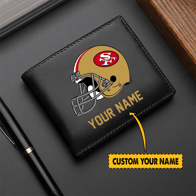 LIMITED EDITION - NEW CUSTOMIZED NFL11 SF49ERS LEATHER WALLET