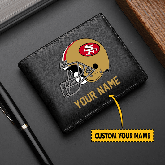 LIMITED EDITION - NEW CUSTOMIZED NFL11 SF49ERS LEATHER WALLET