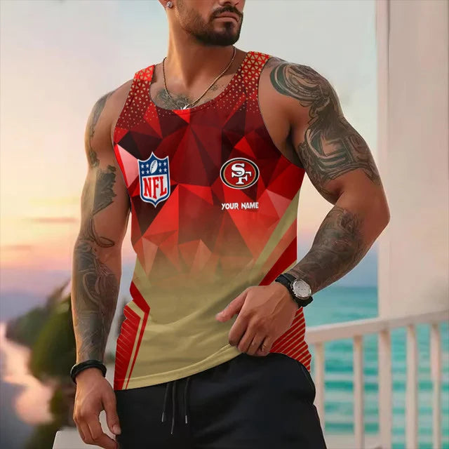 LIMITED EDITION - NEW CUSTOMIZED NFL11 SF49ERS UNISEX TANK TOP