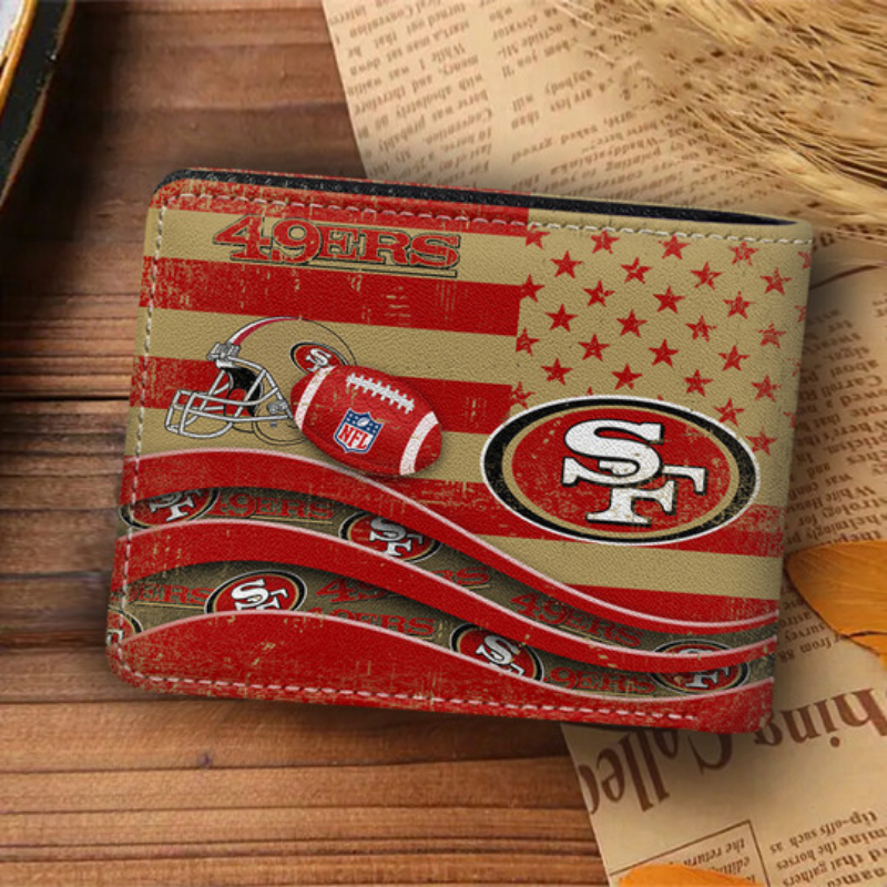 [SPECIAL OFFER] NEW CUSTOMIZED NFL11 SF49 SAN FRANCISCO 49ERS LEATHER WALLET