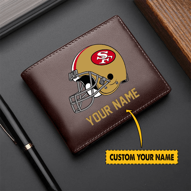 LIMITED EDITION - NEW CUSTOMIZED NFL11 SF49ERS LEATHER WALLET