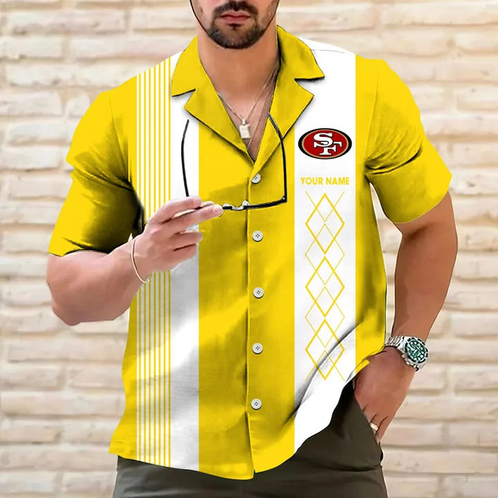 LIMITED EDITION - NEW CUSTOMIZED NFL11 SF49 SAN FRANCISCO 49ERS HAWAIIAN SHIRT