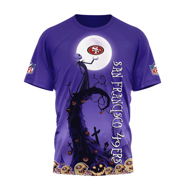 [SPECIAL OFFER] NEW CUSTOMIZED NFL11 SF49 SAN FRANCISCO 49ERS HALLOWEEN THE NIGHTMARE APPAREL