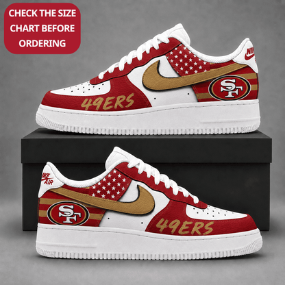 [SPECIAL OFFER] NEW CUSTOMIZED NFL11 SF49 SAN FRANCISCO 49ERS AF1 SHOES
