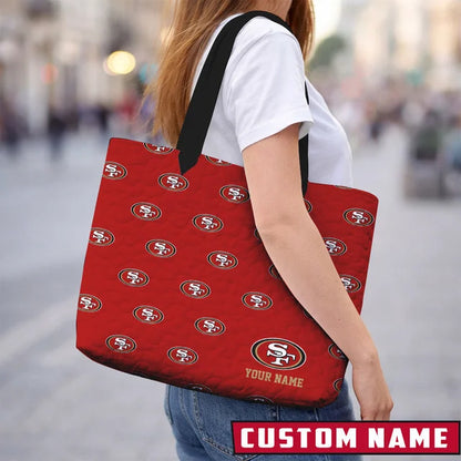 LIMITED EDITION - NEW CUSTOMIZED NFL11 SF49ERS QUILTED TOTE BAG