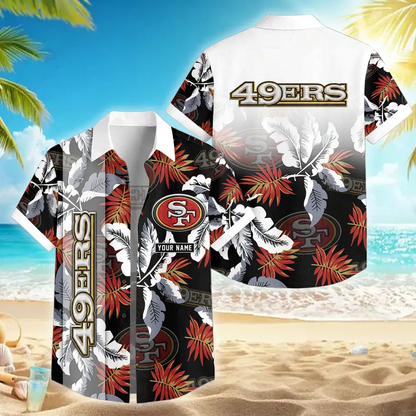 [SPECIAL OFFER] NEW CUSTOMIZED NFL11 SF49 SAN FRANCISCO 49ERS UNISEX HAWAIIAN SHIRT