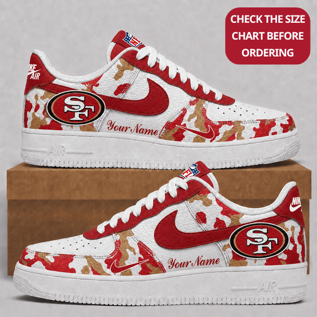 [SPECIAL OFFER] NEW CUSTOMIZED NFL11 SF49 SAN FRANCISCO 49ERS AF1 SHOES