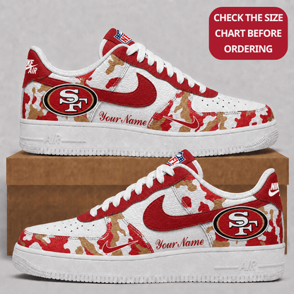 [SPECIAL OFFER] NEW CUSTOMIZED NFL11 SF49 SAN FRANCISCO 49ERS AF1 SHOES