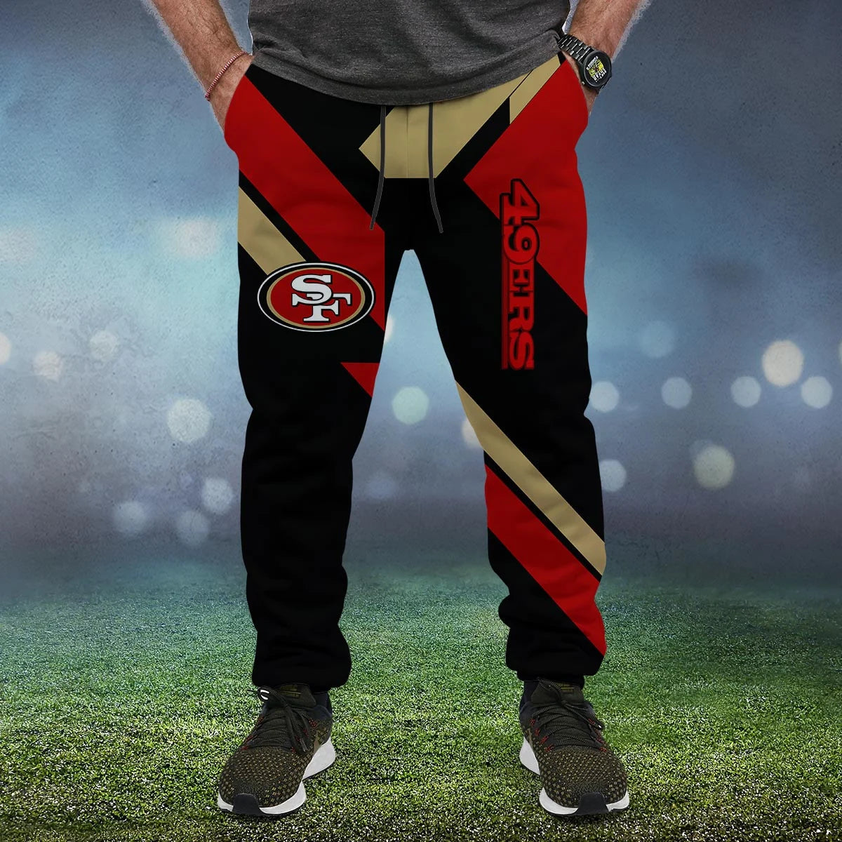 LIMITED EDITION - NEW CUSTOMIZED NFL11 SF49 SAN FRANCISCO 49ERS SWEATPANTS