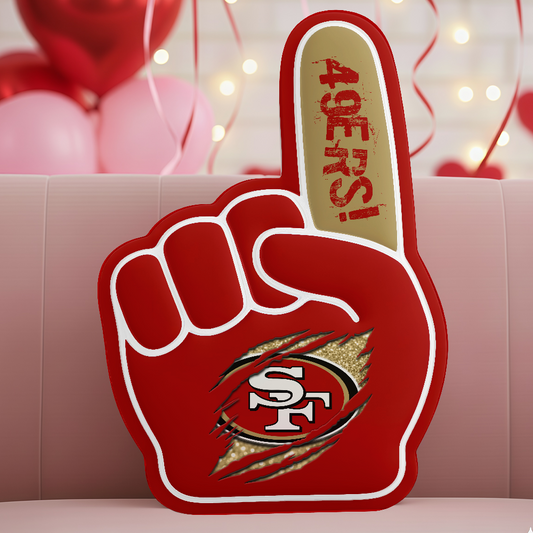 LIMITED EDITION - NEW CUSTOMIZED NFL11 SF49 SAN FRANCISCO 49ERS 3D BODY PILLOW