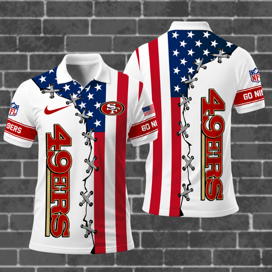 [SPECIAL OFFER] NEW CUSTOMIZED NFL11 SF49 SAN FRANCISCO 49ERS POLO SHIRT
