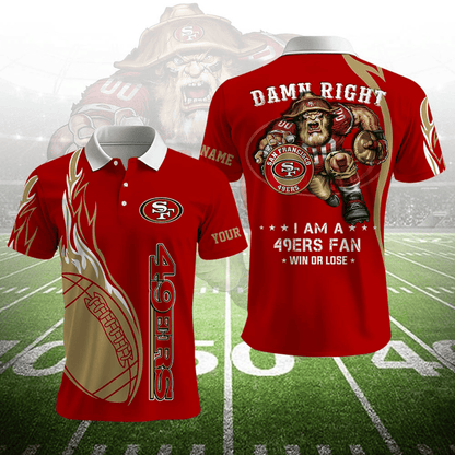LIMITED EDITION - NEW CUSTOMIZED NFL11 SF49 SAN FRANCISCO 49ERS UNISEX T-SHIRT, POLO, HOODIE & JACKETS