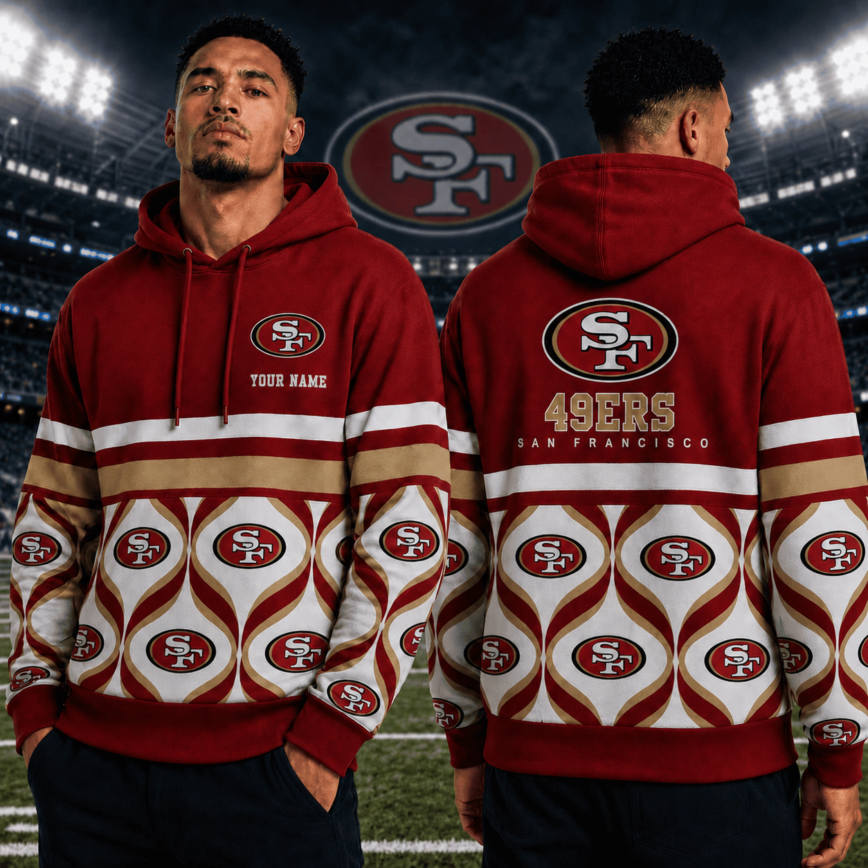 LIMITED EDITION - NEW CUSTOMIZED NFL11 SF49 SAN FRANCISCO 49ERS T-SHIRT, HOODIE, ZIP HOODIE