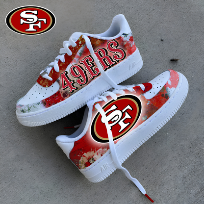 [SPECIAL OFFER] NEW CUSTOMIZED NFL11 SF49 SAN FRANCISCO 49ERS AF1 SNEAKERS