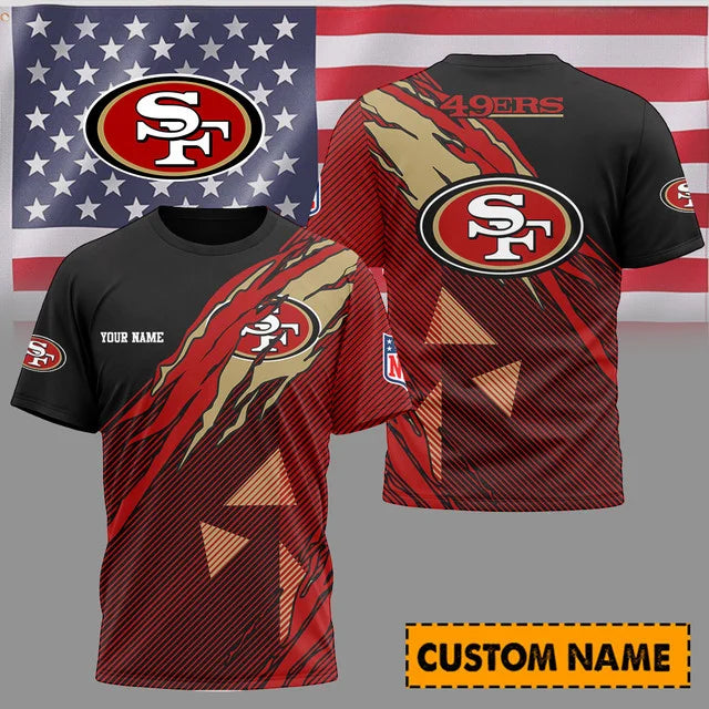 LIMITED EDITION - NEW CUSTOMIZED NFL11 SF49ERS UNISEX T-SHIRT & POLO