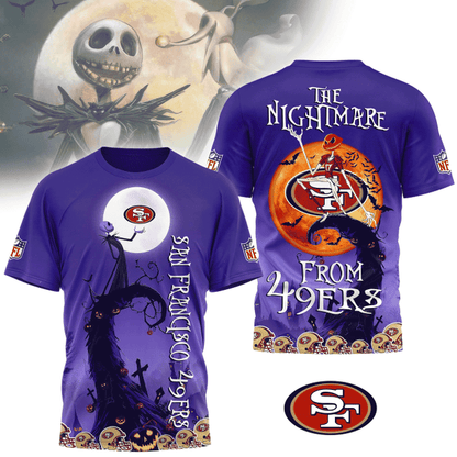 [SPECIAL OFFER] NEW CUSTOMIZED NFL11 SF49 SAN FRANCISCO 49ERS HALLOWEEN THE NIGHTMARE APPAREL