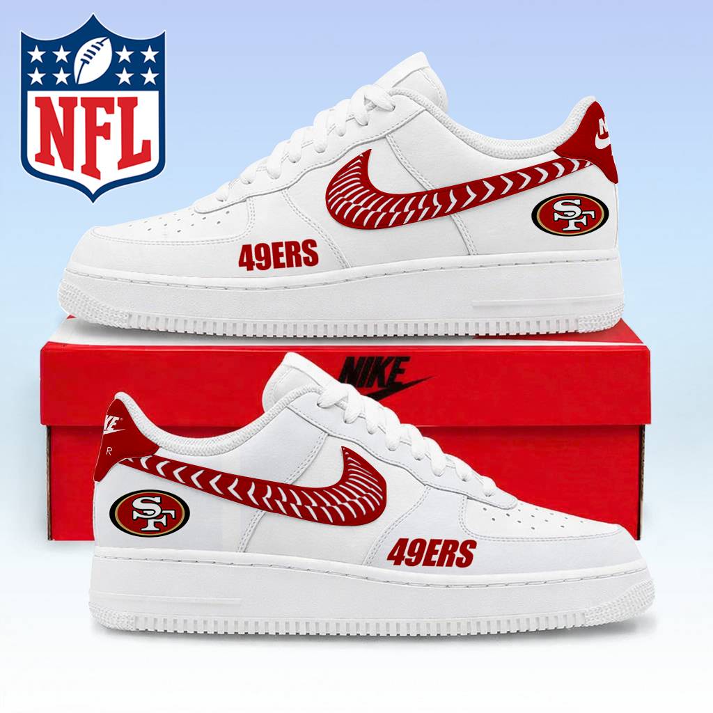 LIMITED EDITION - NEW CUSTOMIZED NFL11 SF49 SAN FRANCISCO 49ERS AF1 SNEAKERS