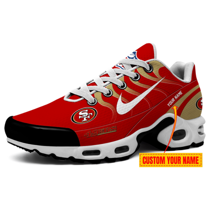 [SPECIAL OFFER] NEW CUSTOMIZED NFL11 SF49 SAN FRANCISCO 49ERS AIR MAX PLUS SNEAKERS