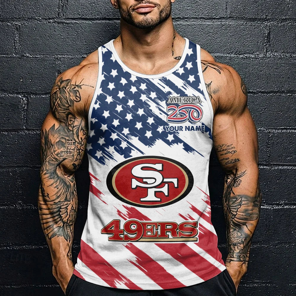 LIMITED EDITION - NEW CUSTOMIZED NFL11 SF49 SAN FRANCISCO 49ERS UNISEX TANK TOP