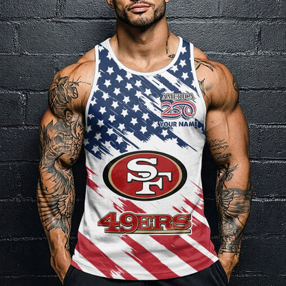 LIMITED EDITION - NEW CUSTOMIZED NFL11 SF49 SAN FRANCISCO 49ERS UNISEX TANK TOP