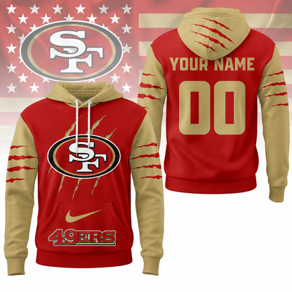 LIMITED EDITION - NEW CUSTOMIZED NFL11 SF49 SAN FRANCISCO 49ERS T-SHIRT, POLO SHIRT, ZIP POLO SHIRT, SWEATSHIRT, HOODIE & ZIP HOODIE