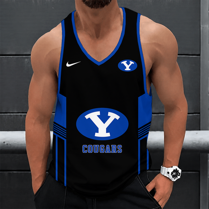 [FAN FAVORITE] NEW CUSTOMIZED NCAA FBS11 BYU BYU COUGARS UNISEX TANK TOP