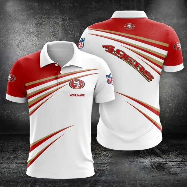 VIRAL EDITION - NEW CUSTOMIZED NFL11 SF49 SAN FRANCISCO 49ERS POLO, T-SHIRT & SHORT PANTS SET