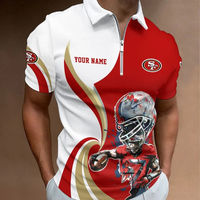 LIMITED EDITION - NEW CUSTOMIZED NFL11 SF49 SAN FRANCISCO 49ERS T-SHIRT, POLO SHIRT, ZIP POLO SHIRT, SWEATSHIRT, HOODIE & ZIP HOODIE