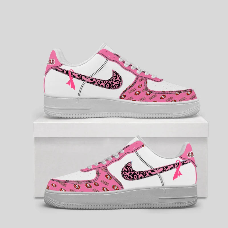 VIRAL EDITION - NEW CUSTOMIZED NFL11 SF49 SAN FRANCISCO 49ERS AF1 SNEAKERS