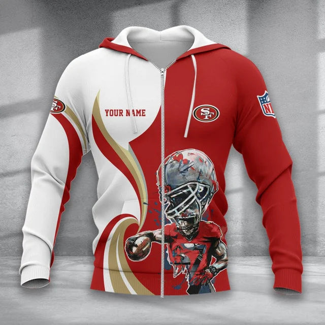 LIMITED EDITION - NEW CUSTOMIZED NFL11 SF49 SAN FRANCISCO 49ERS T-SHIRT, POLO SHIRT, ZIP POLO SHIRT, SWEATSHIRT, HOODIE & ZIP HOODIE