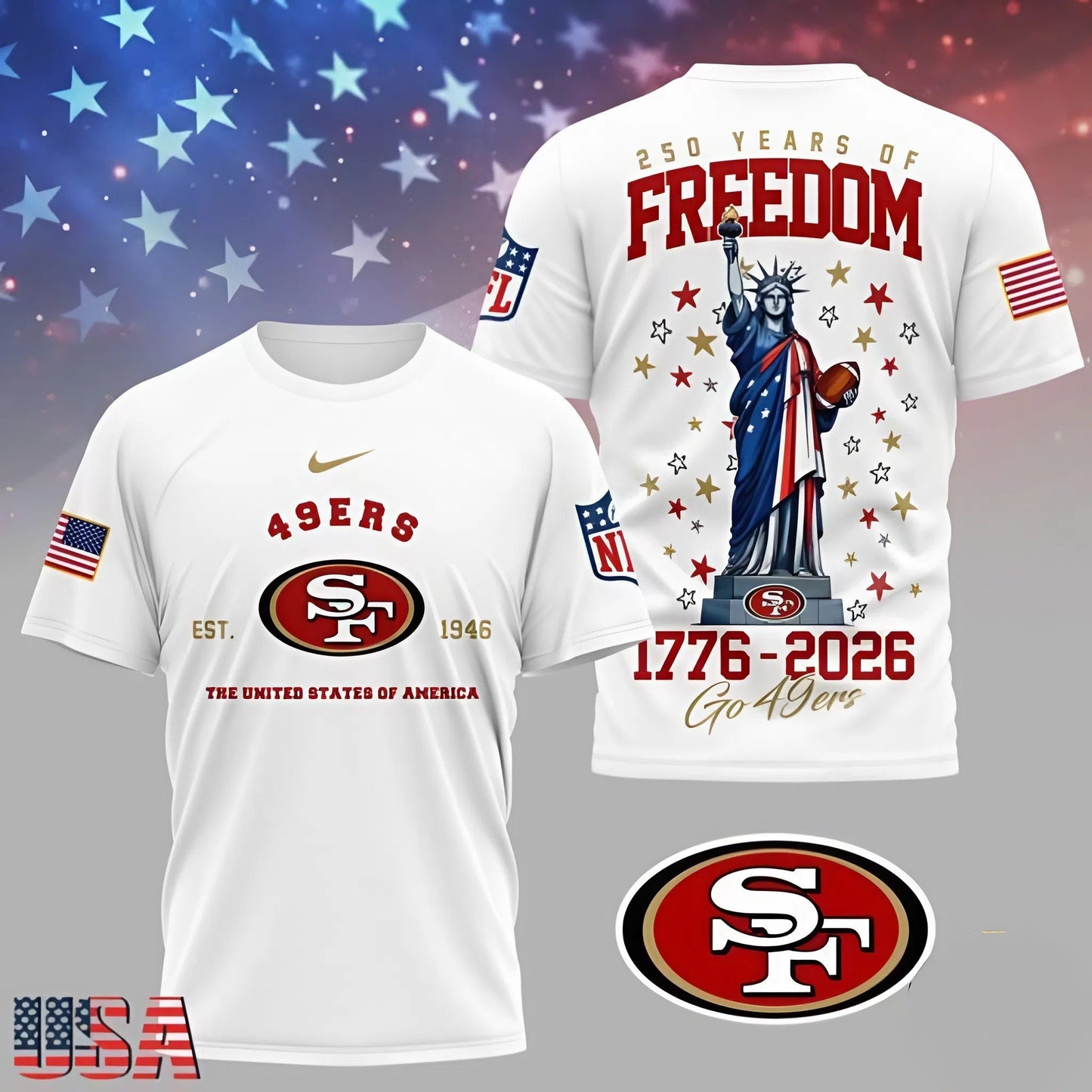 [SPECIAL OFFER] NEW CUSTOMIZED NFL11 SF49 SAN FRANCISCO 49ERS T-SHIRT, HOODIE, ZIP HOODIE
