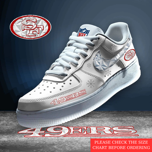 LIMITED EDITION - NEW CUSTOMIZED NFL11 SF49 SAN FRANCISCO 49ERS AF1 SHOES