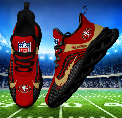 [SPECIAL OFFER] NEW CUSTOMIZED NFL11 SF49 SAN FRANCISCO 49ERS UNISEX CLUNKY SNEAKERS