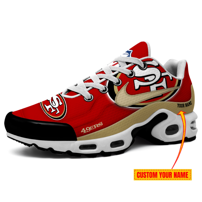 LIMITED EDITION - NEW CUSTOMIZED NFL11 SF49 SAN FRANCISCO 49ERS AIR MAX PLUS SNEAKERS