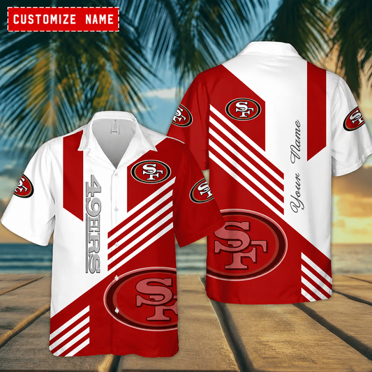 [SPECIAL OFFER] NEW CUSTOMIZED NFL11 SF49 SAN FRANCISCO 49ERS UNISEX HAWAIIAN SHIRT