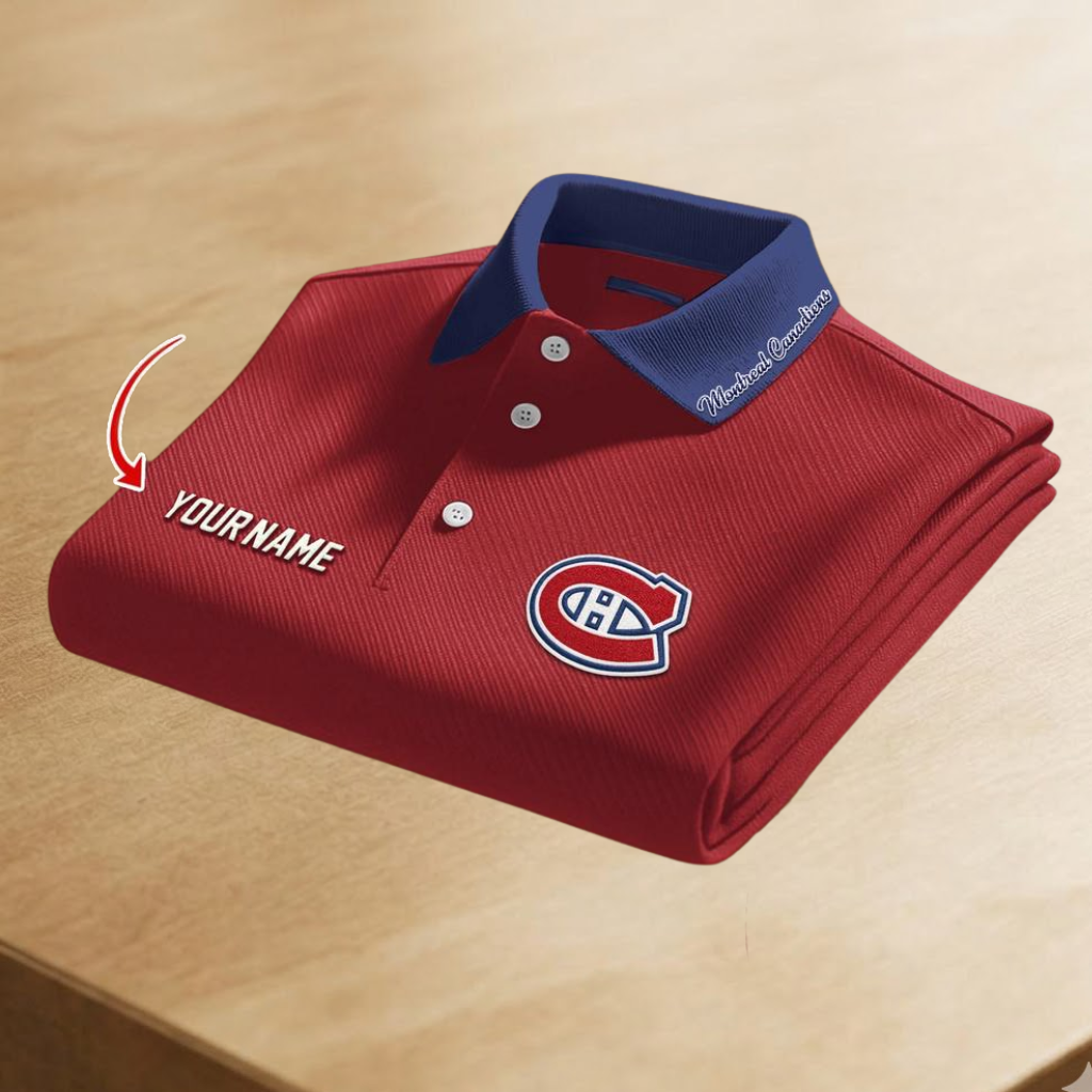 LIMITED EDITION - NEW CUSTOMIZED NHL11 MCD MONTREAL CANADIENS POLO SHIRT