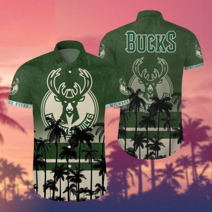 LIMITED EDITION - NEW CUSTOMIZED NBA11 MBU MILWAUKEE BUCKS UNISEX HAWAIIAN SHIRT