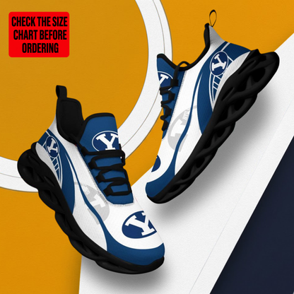 LIMITED EDITION - NEW CUSTOMIZED NCAA FBS11 BYU BYU COUGARS CLUNKY SNEAKERS