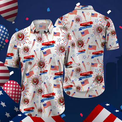 LIMITED EDITION - NEW CUSTOMIZED NFL11 SF49 SAN FRANCISCO 49ERS PATRIOTIC 250 USA HAWAIIAN SHIRT