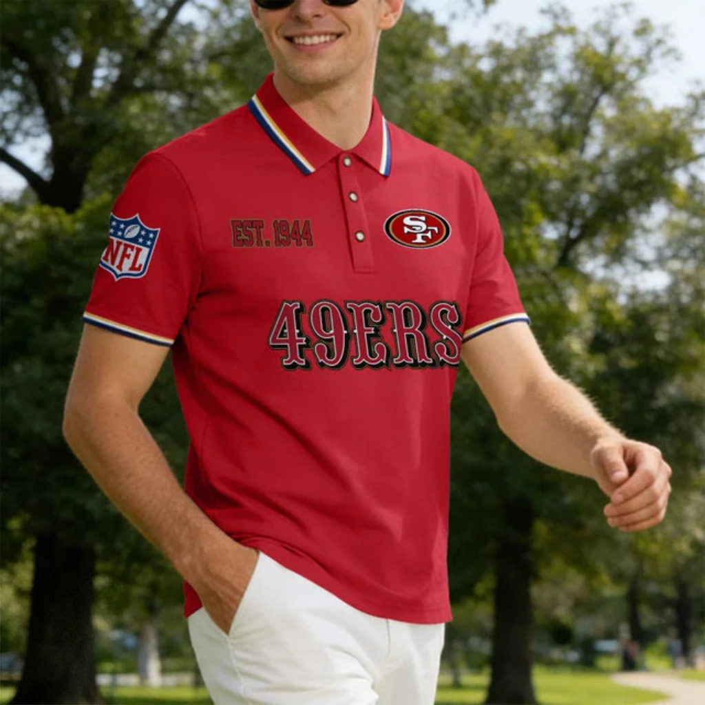 [SPECIAL OFFER] NEW CUSTOMIZED NFL11 SF49 SAN FRANCISCO 49ERS POLO SHIRT