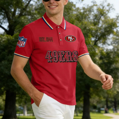 [SPECIAL OFFER] NEW CUSTOMIZED NFL11 SF49 SAN FRANCISCO 49ERS POLO SHIRT